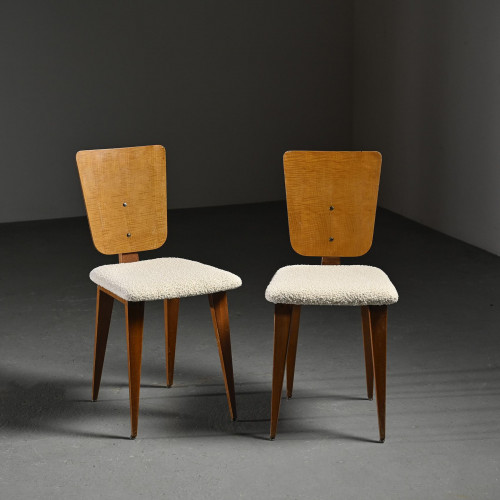 Pair of Chairs by André Sornay, Lyon France