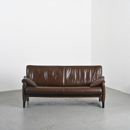 De Sede 2-Seater Leather Sofa, Model DS 14, circa 1990