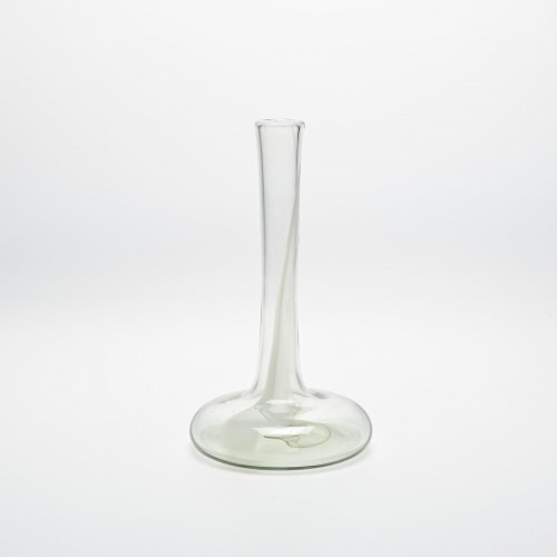 Clear blown glass soliflore by Jean-Claude Novaro, Biot circa 1970