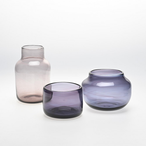 Suite de trois vases par Claude Morin, circa 1980