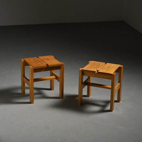 Paire de tabourets Maison Regain, circa 1960