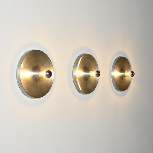 Set of three  Sconces by Charlotte Perriand, les Arcs circa 1970