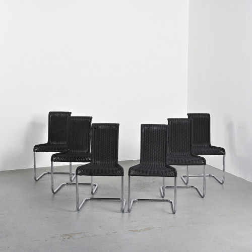 B20 chairs, Tecta, Germany, circa 1980, Set of six