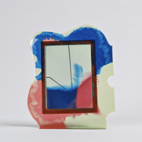 Colored resin frame by Gaetano Pesce, Fish Design Italy 1990