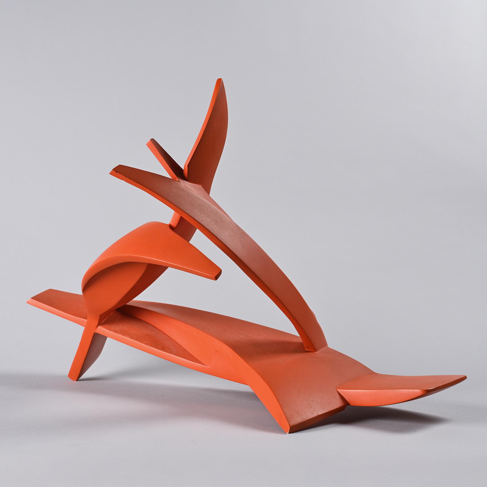 Abstract sculpture by Paolo Schiavocampo, circa 1970