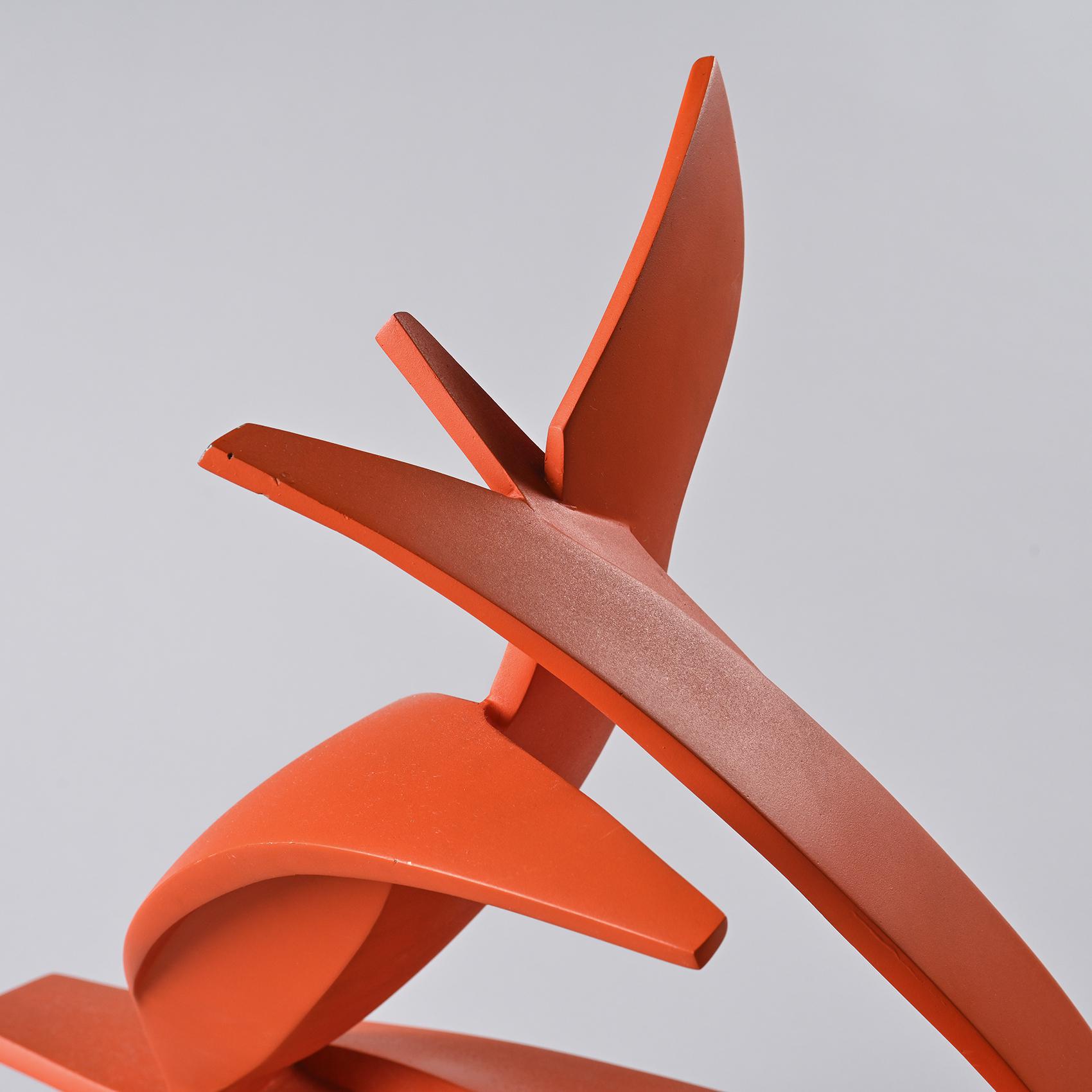 Abstract sculpture by Paolo Schiavocampo, circa 1970