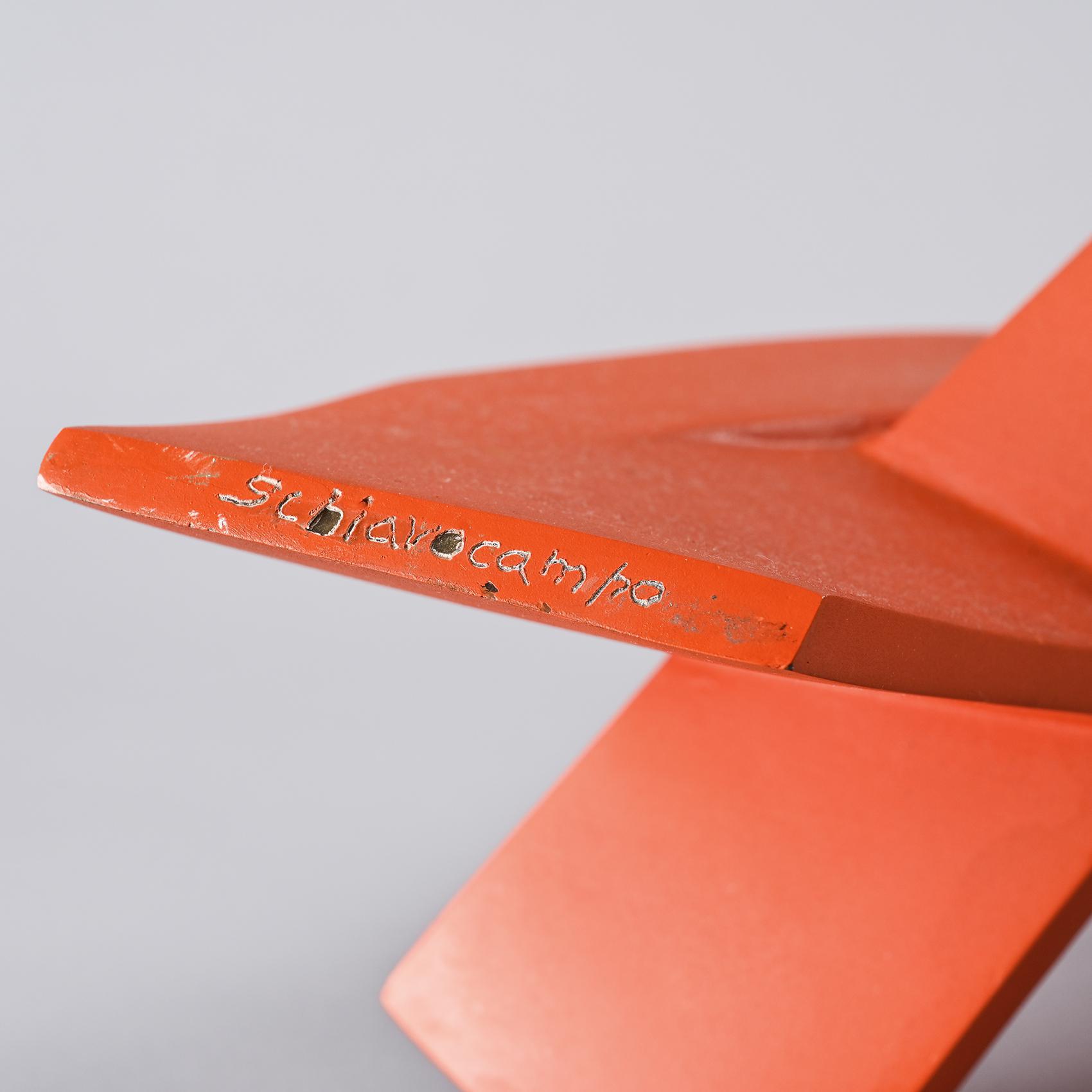 Sculpture abstraite par Paolo Schiavocampo, circa 1970