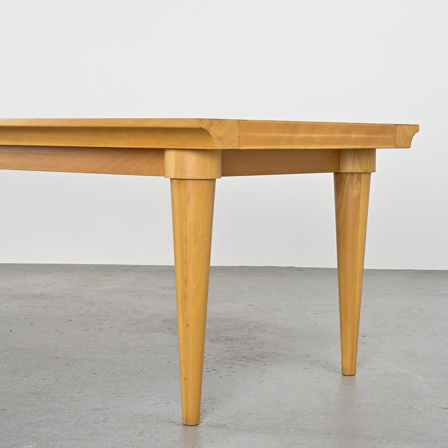 Design Solid Beech Dining Table, Driade circa 1980