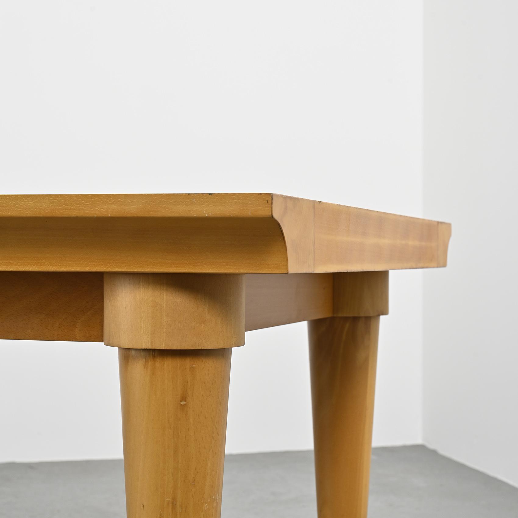 Design Solid Beech Dining Table, Driade circa 1980