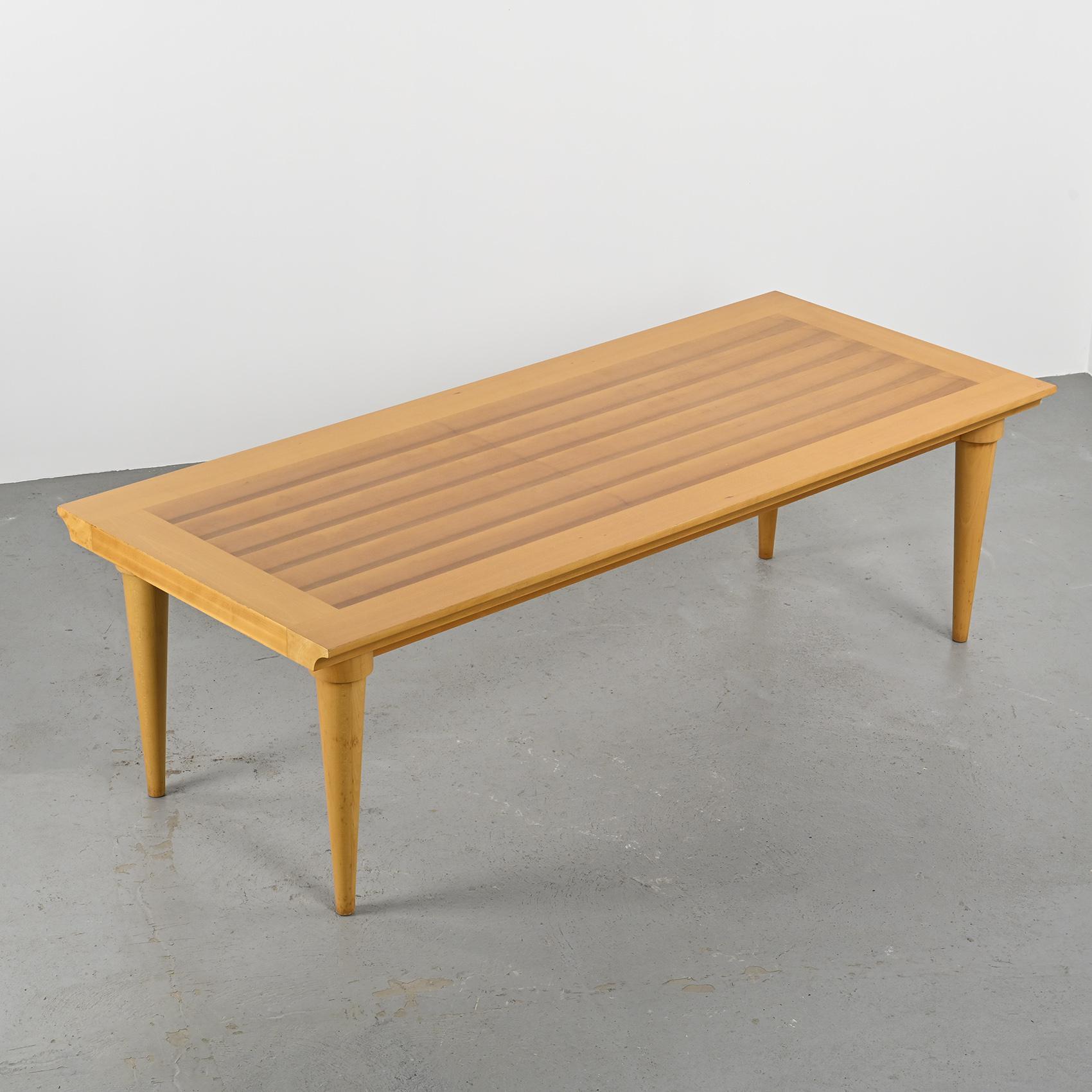 Design Solid Beech Dining Table, Driade circa 1980