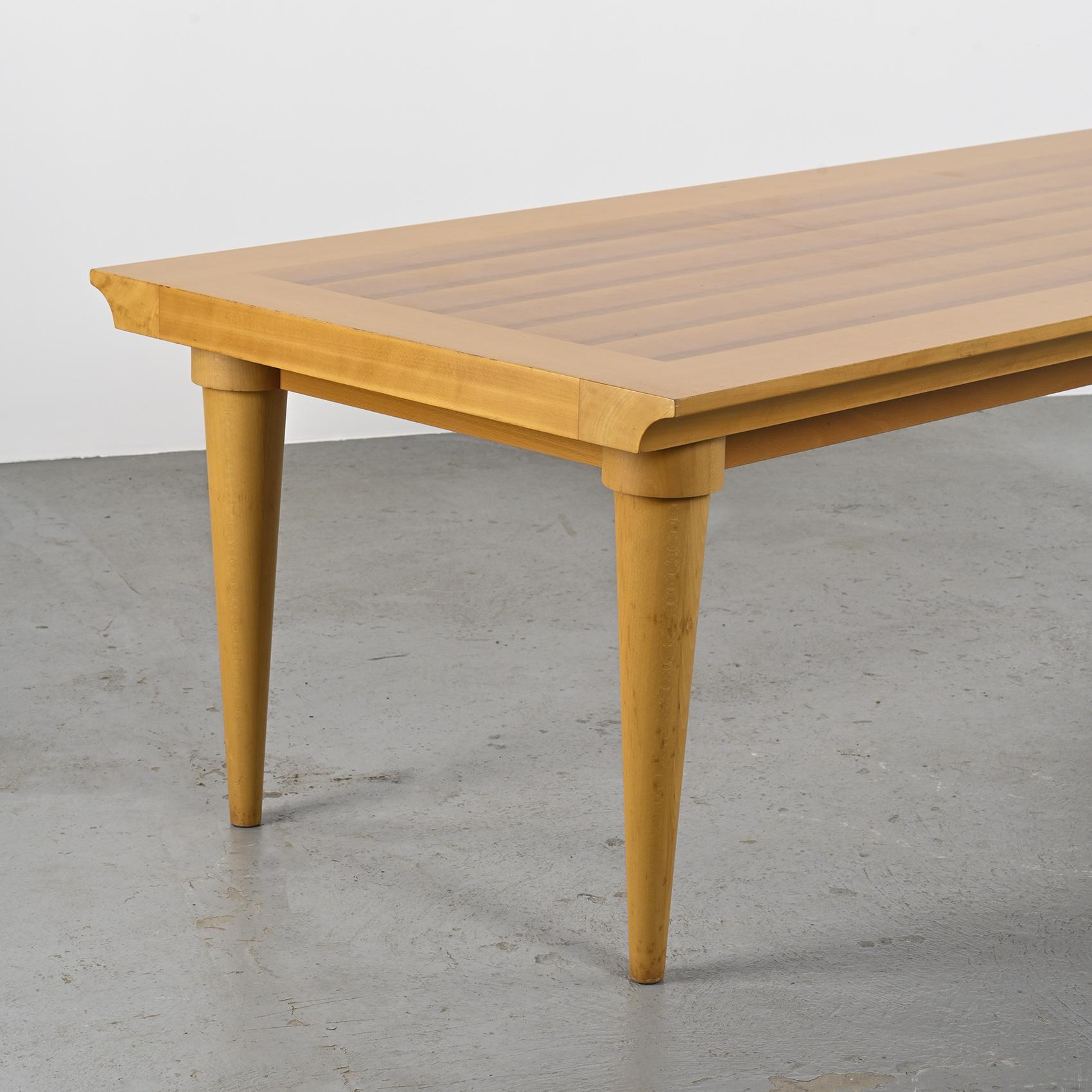 Design Solid Beech Dining Table, Driade circa 1980