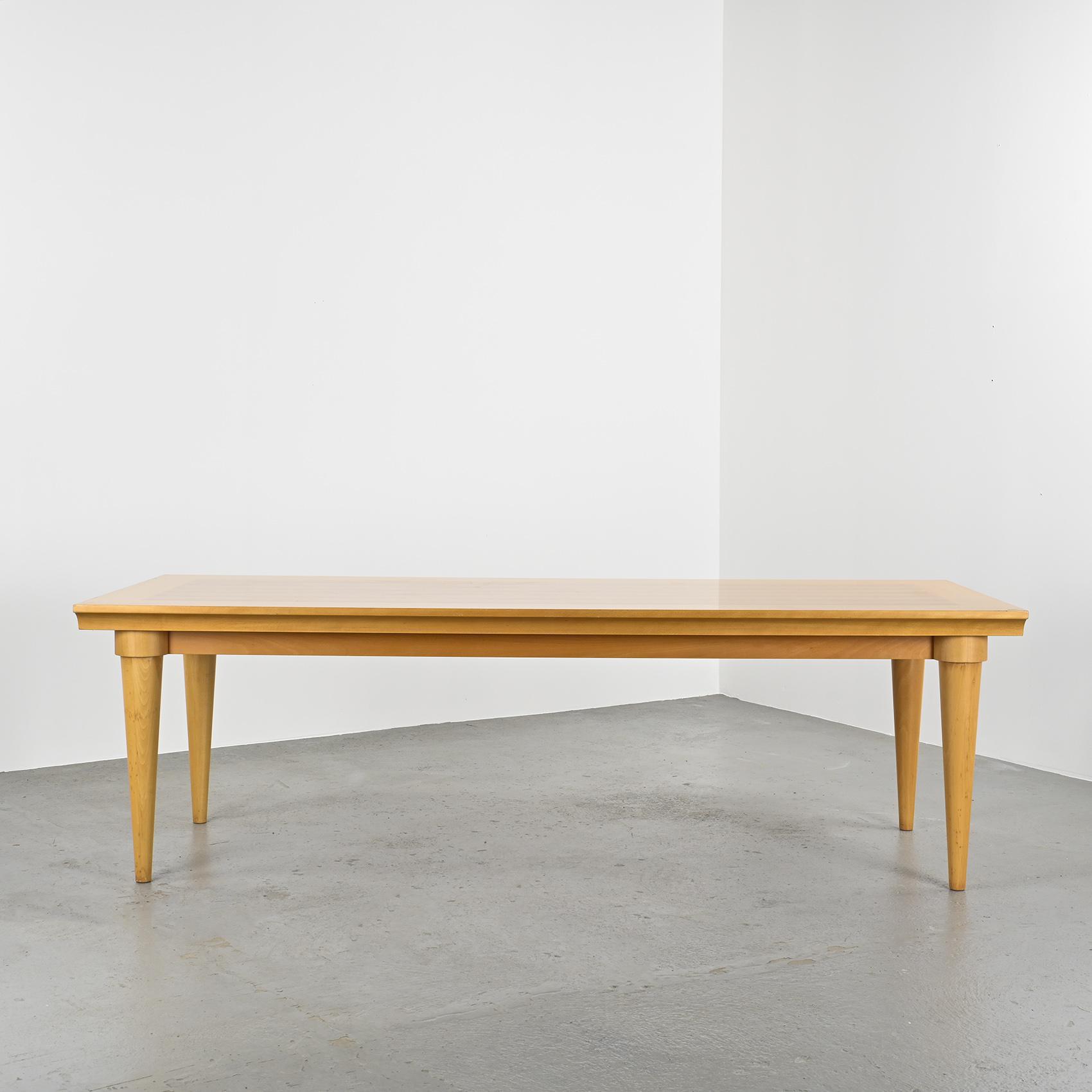 Design Solid Beech Dining Table, Driade circa 1980