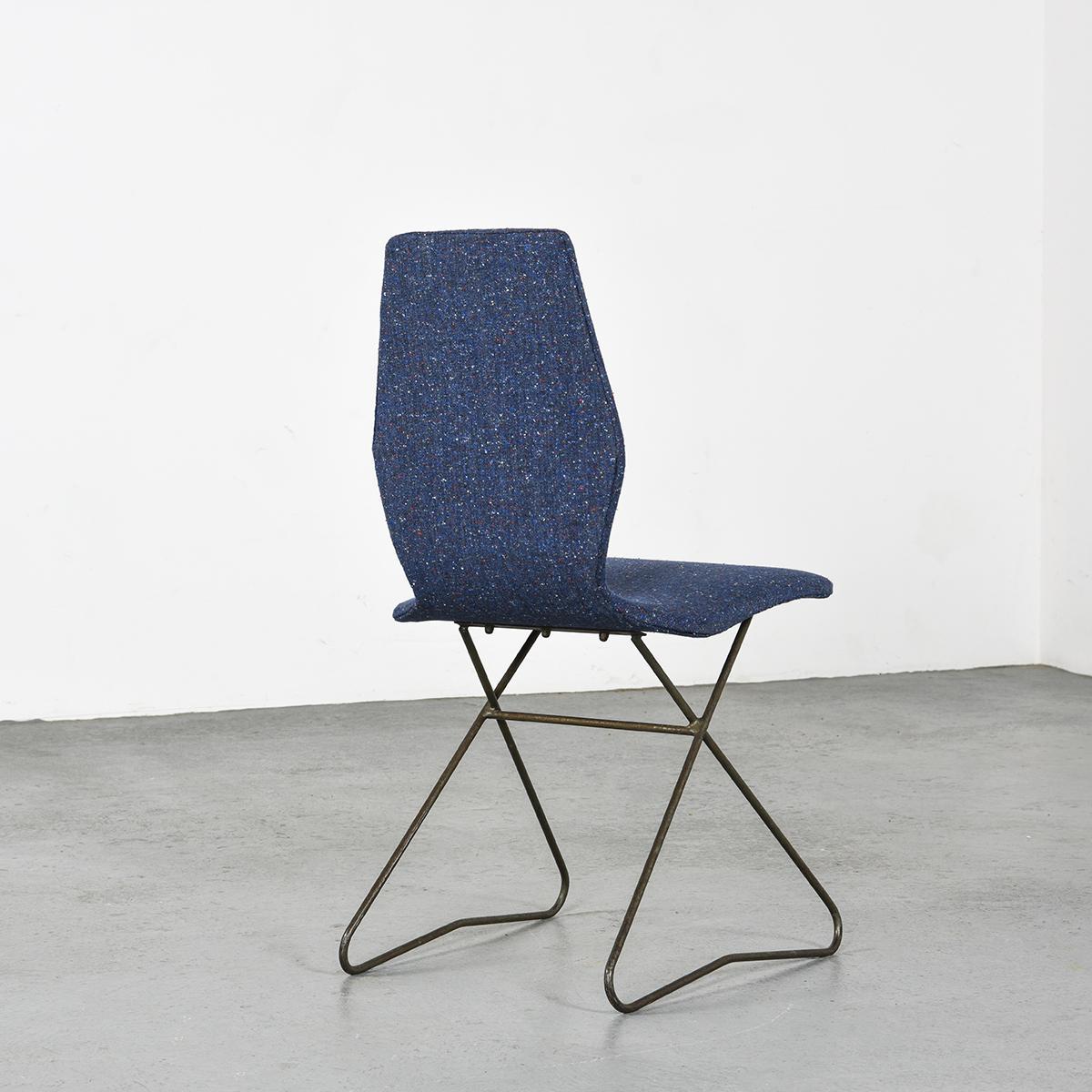 1950s Pair of Dining chairs by Louis Paolozzi