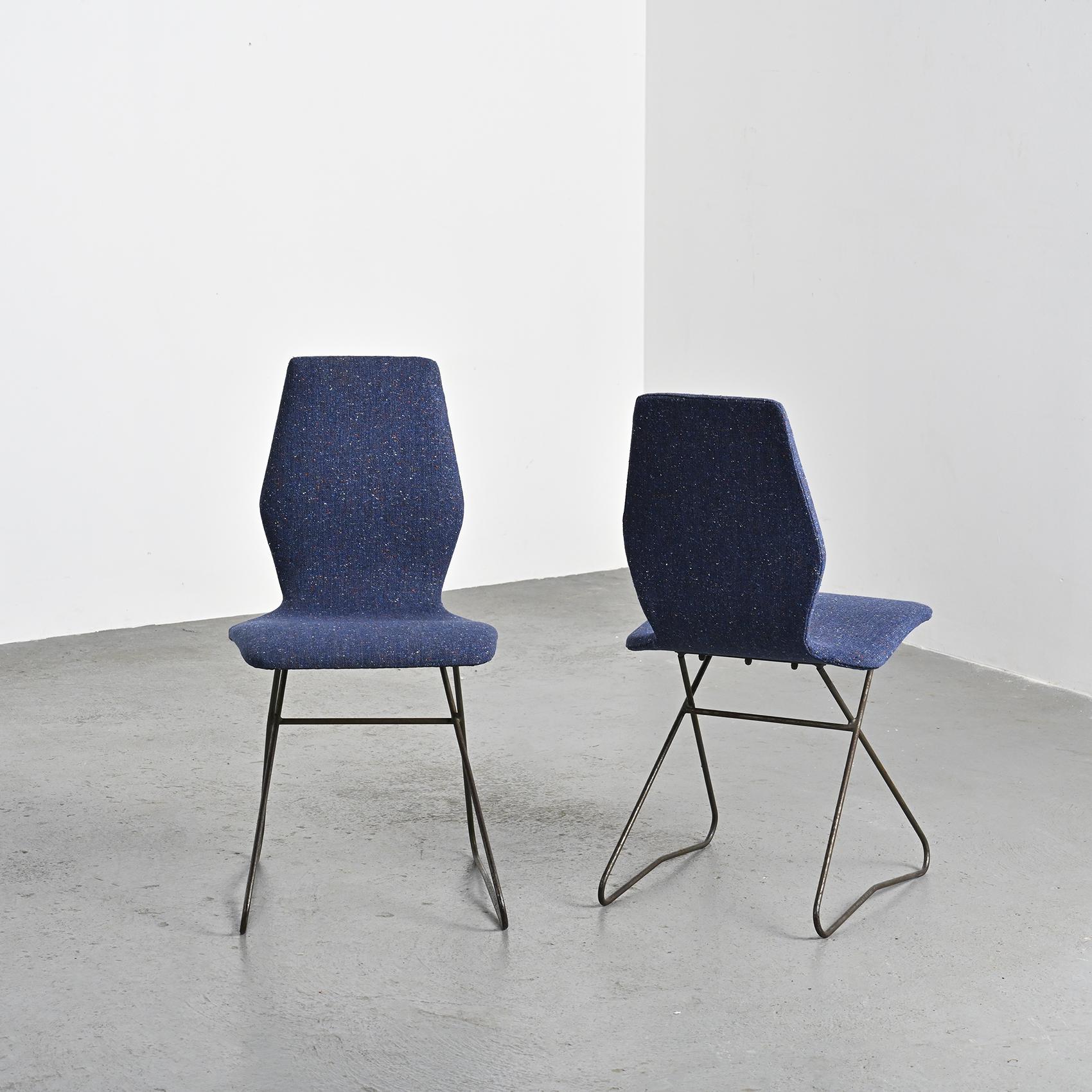 1950s Pair of Dining chairs by Louis Paolozzi