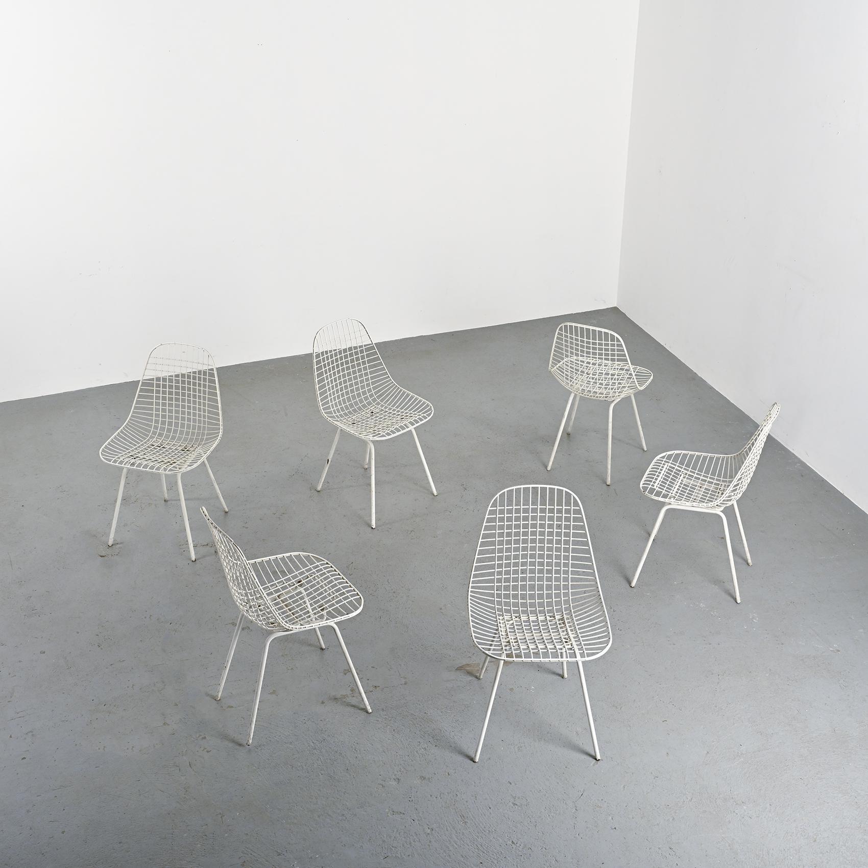 Set of 6 "Bikini" Chairs by Charles & Ray Eames for Herman Miller, 1951