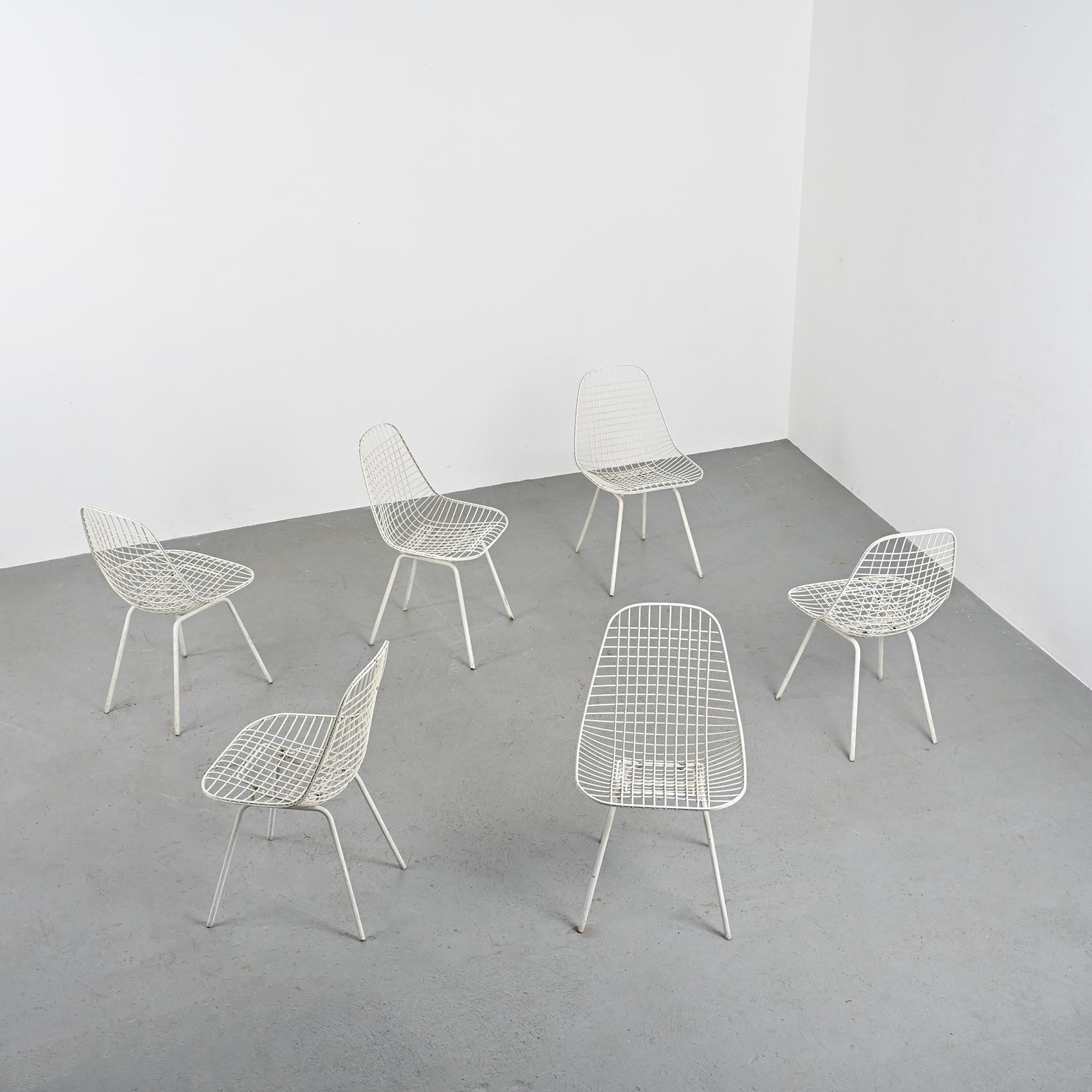 Set of 6 "Bikini" Chairs by Charles & Ray Eames for Herman Miller, 1951