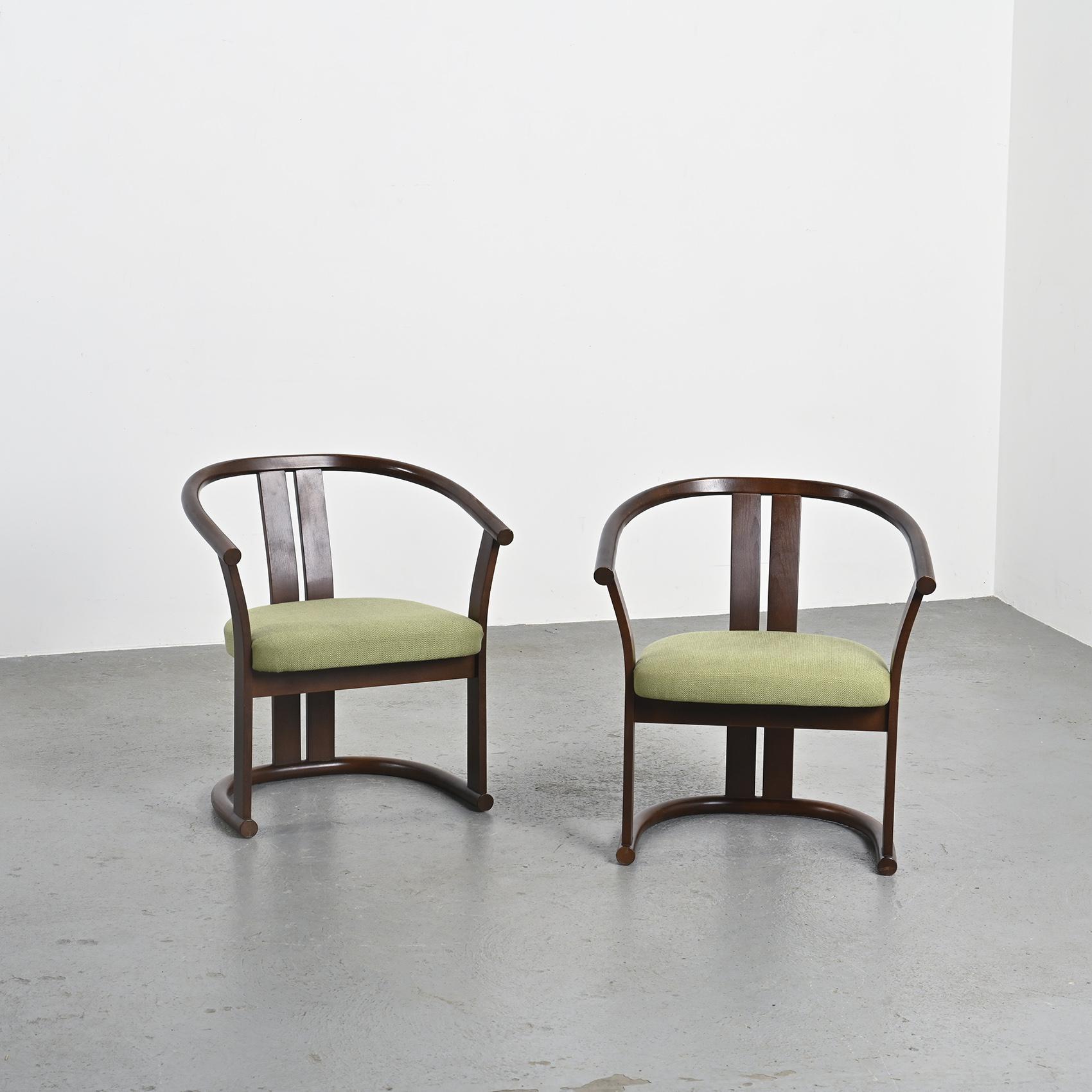 Paire de Fauteuils en Hêtre par Isamu Kenmochi, vers 1965