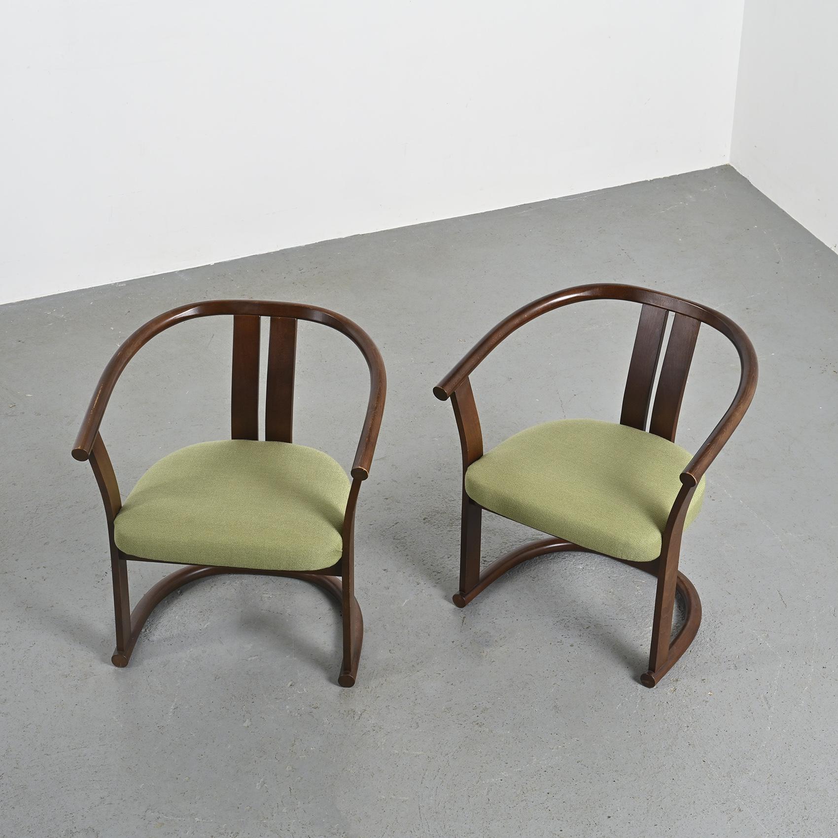 Paire de Fauteuils en Hêtre par Isamu Kenmochi, vers 1965