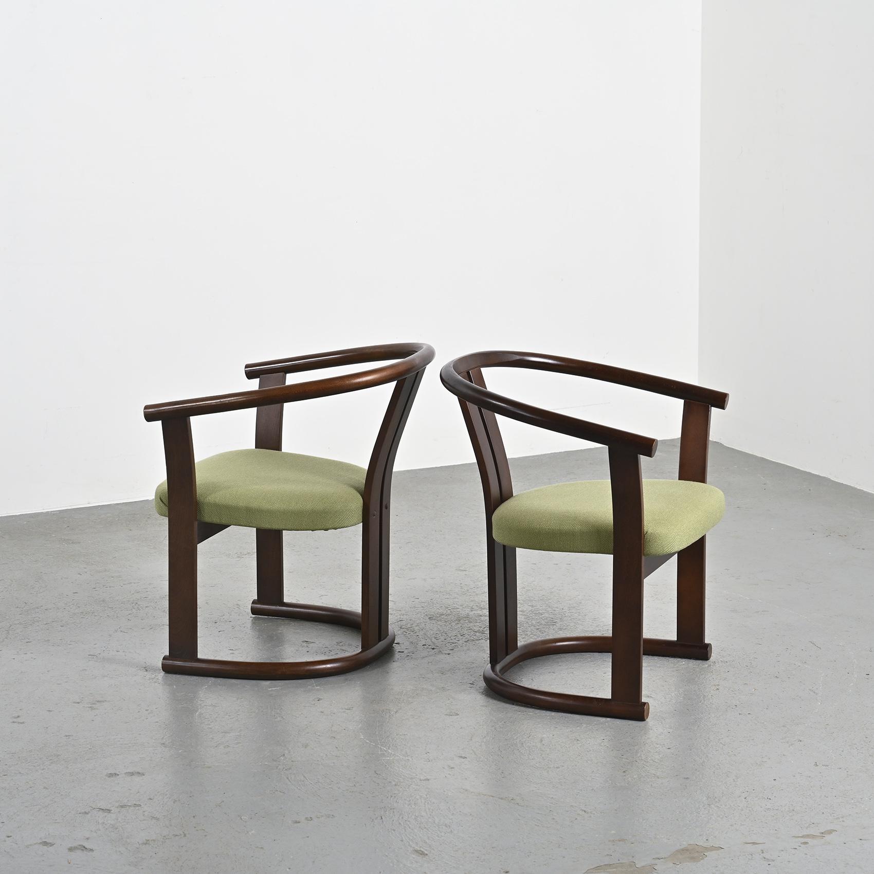 Paire de Fauteuils en Hêtre par Isamu Kenmochi, vers 1965