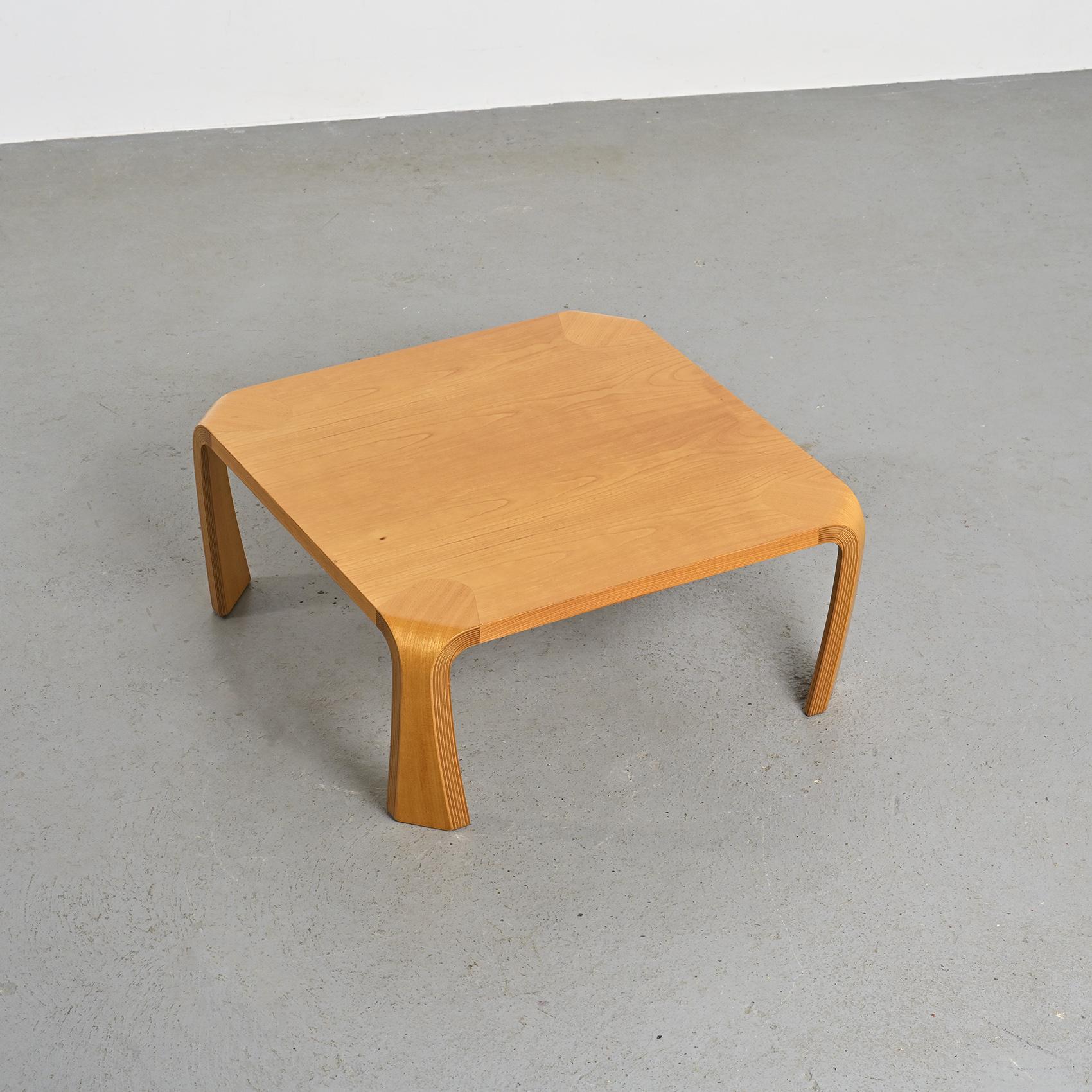 Zataku Square Table by Saburo Inui, Tendo Mokko Japan