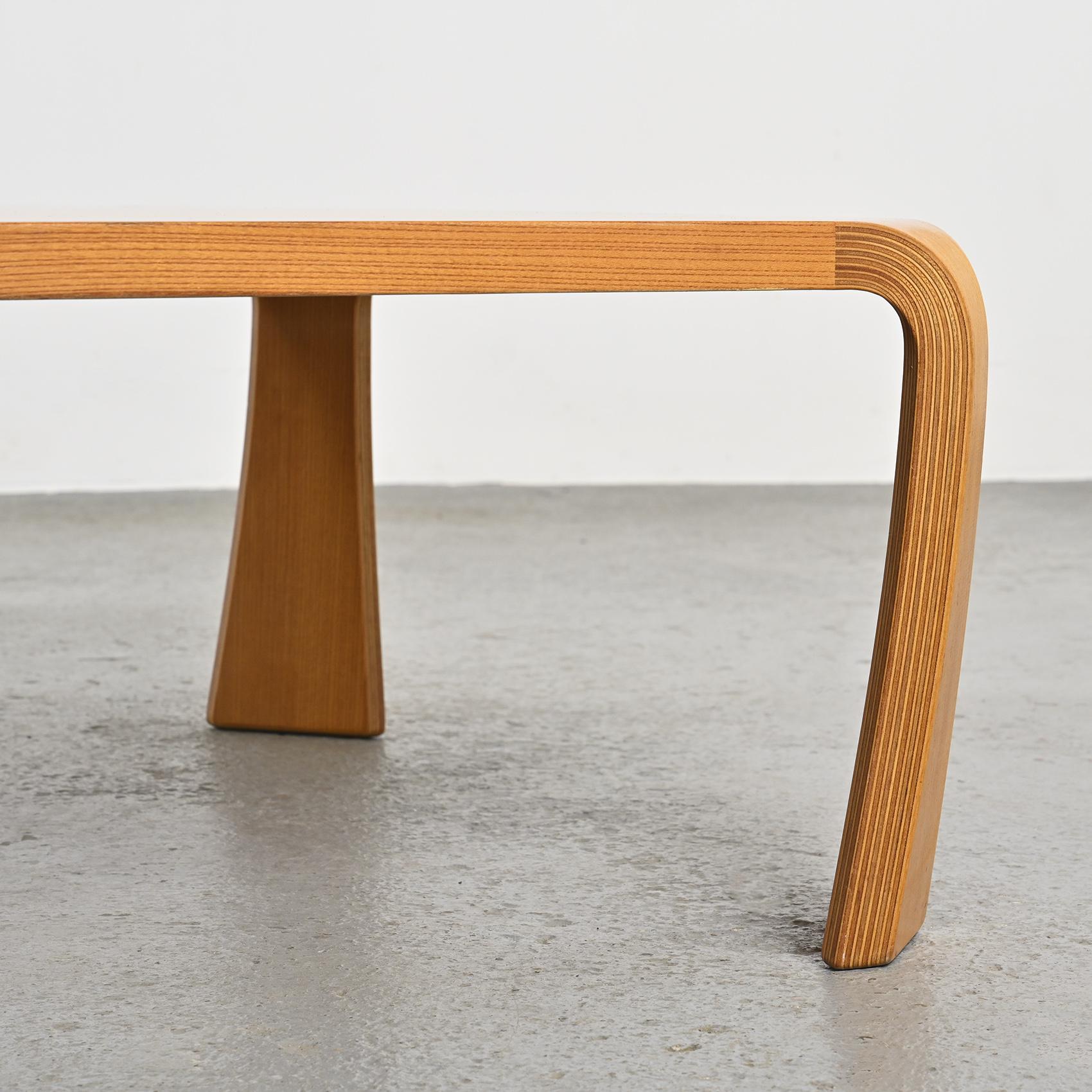 Zataku Square Table by Saburo Inui, Tendo Mokko Japan