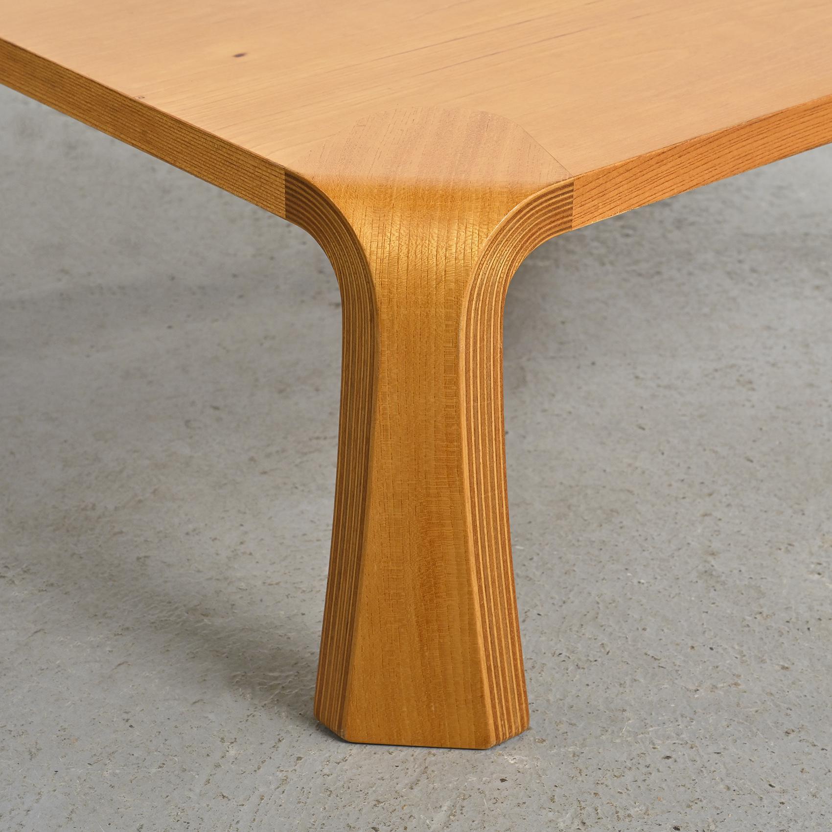 Zataku Square Table by Saburo Inui, Tendo Mokko Japan