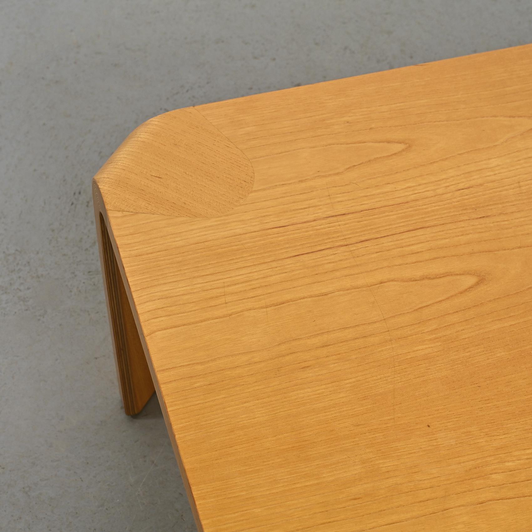 Zataku Square Table by Saburo Inui, Tendo Mokko Japan