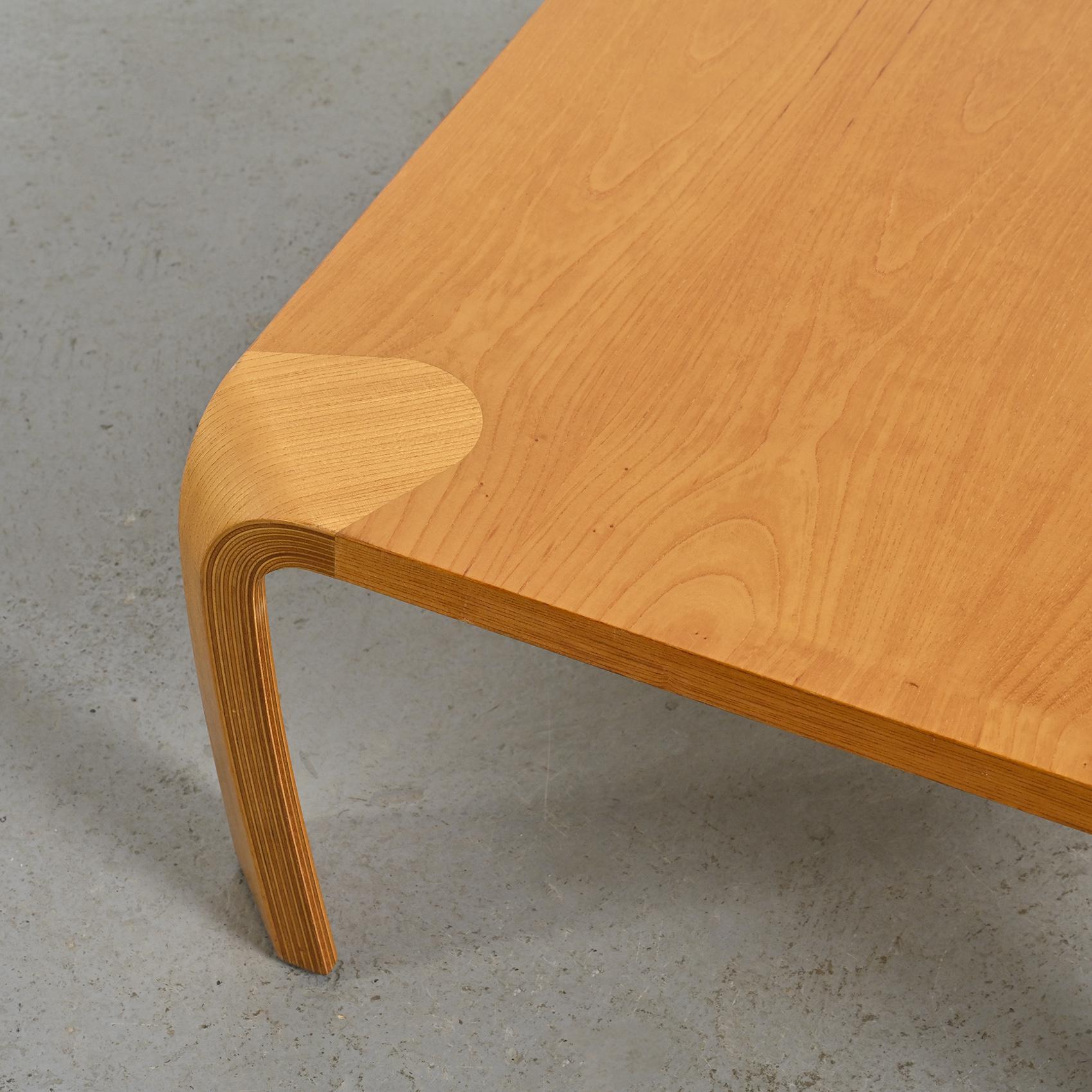 Zataku Square Table by Saburo Inui, Tendo Mokko Japan