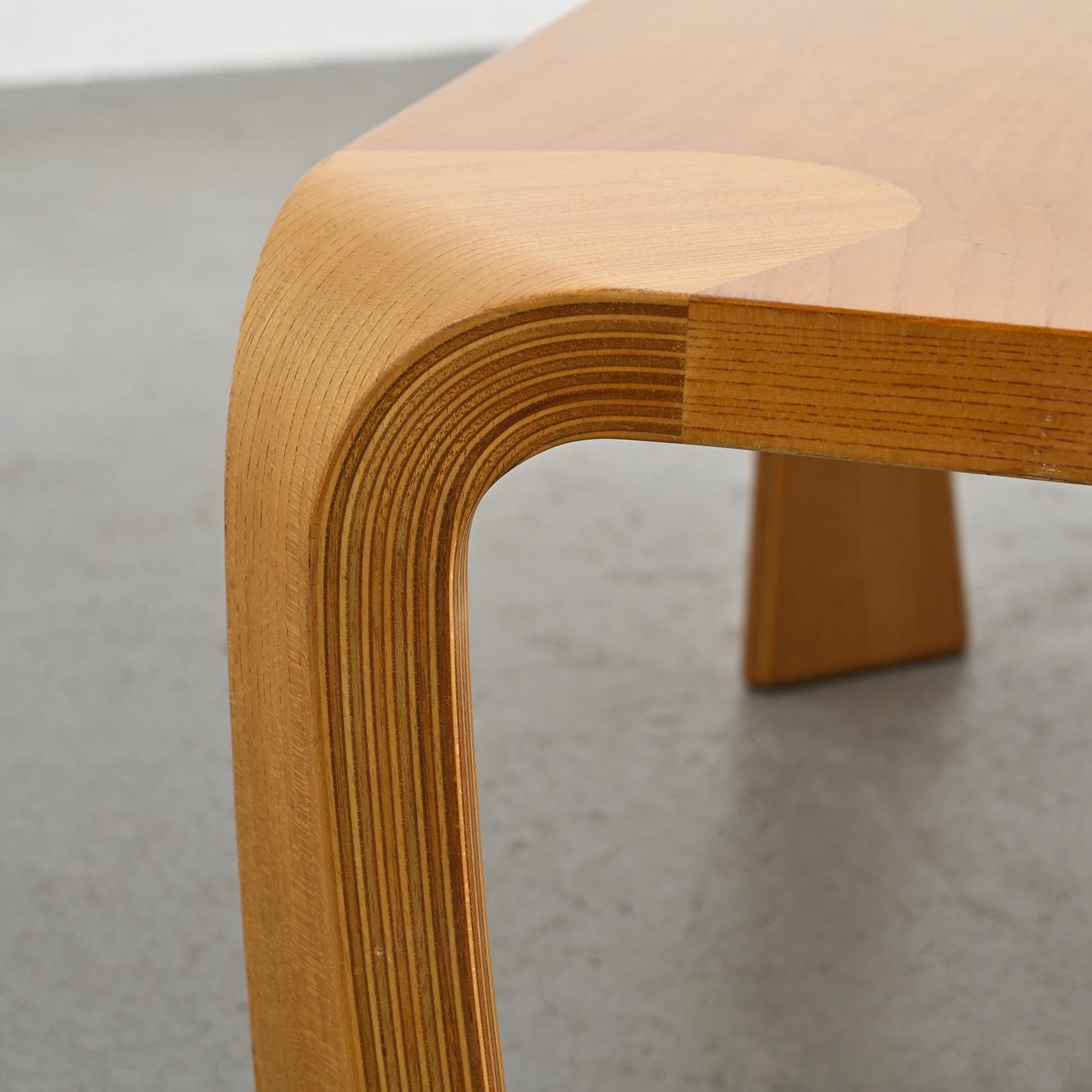 Zataku Square Table by Saburo Inui, Tendo Mokko Japan