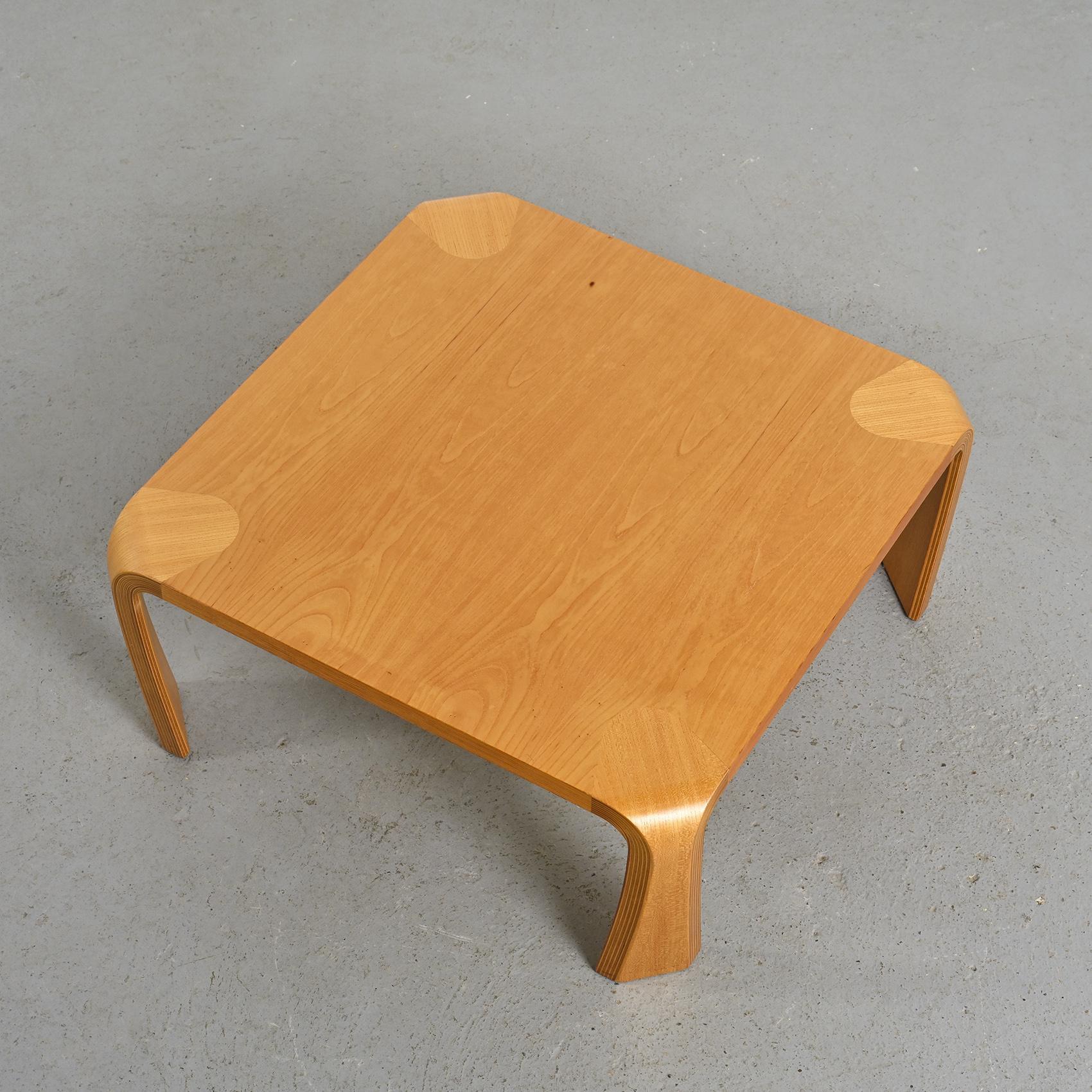 Zataku Square Table by Saburo Inui, Tendo Mokko Japan