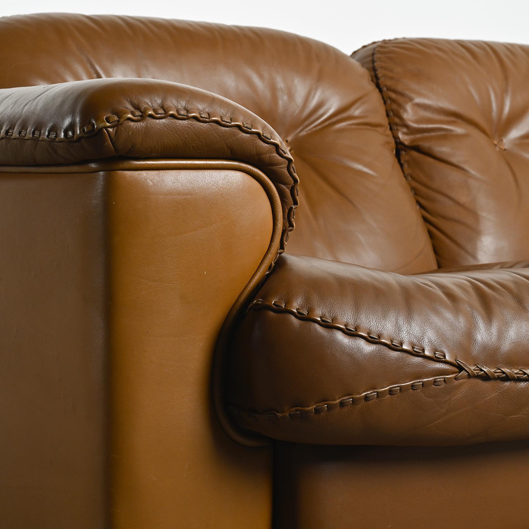 Canapé DS 101 en cuir, DE SEDE circa 1970