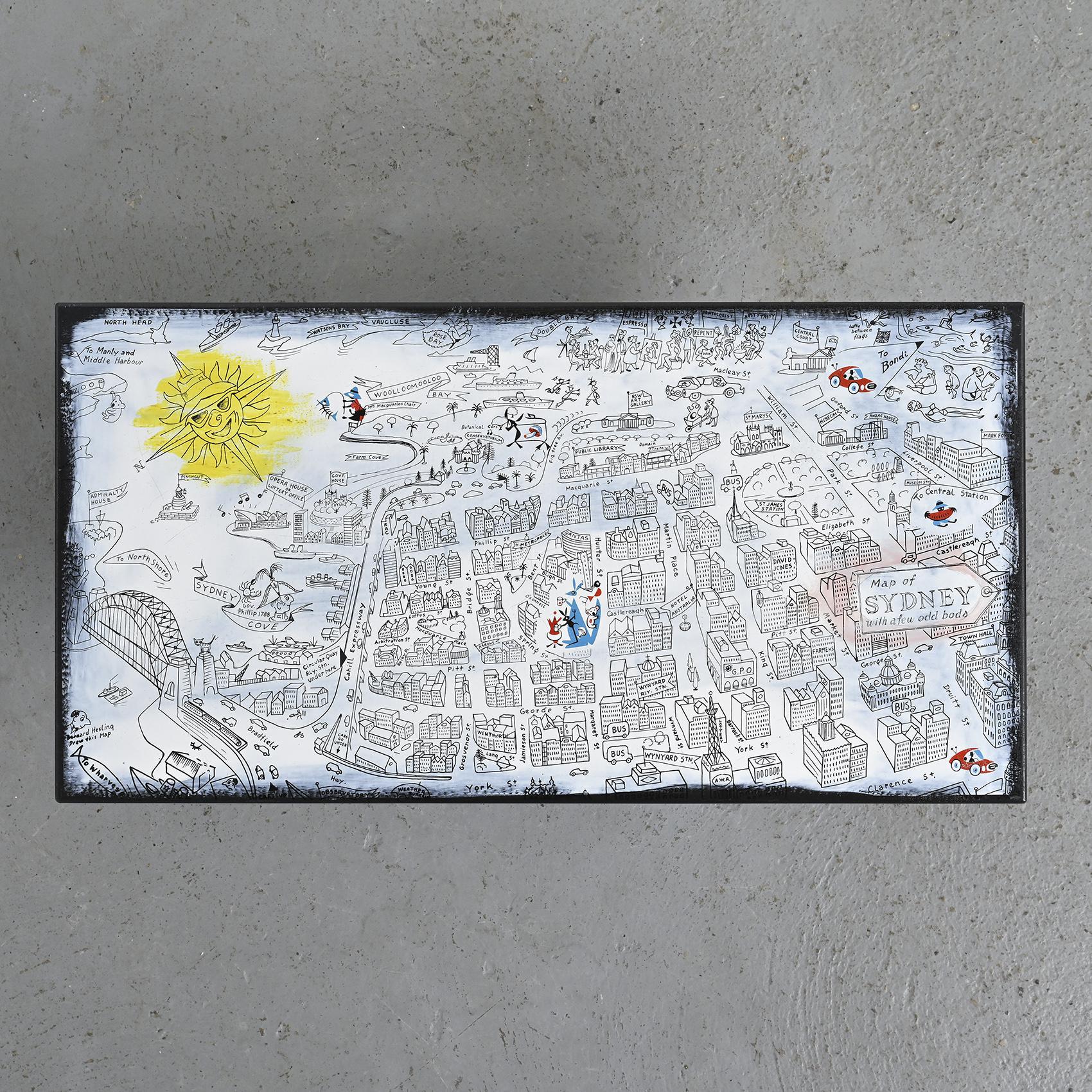 Enamelled coffee table by Bernard Hesling, Sydney, circa 1970