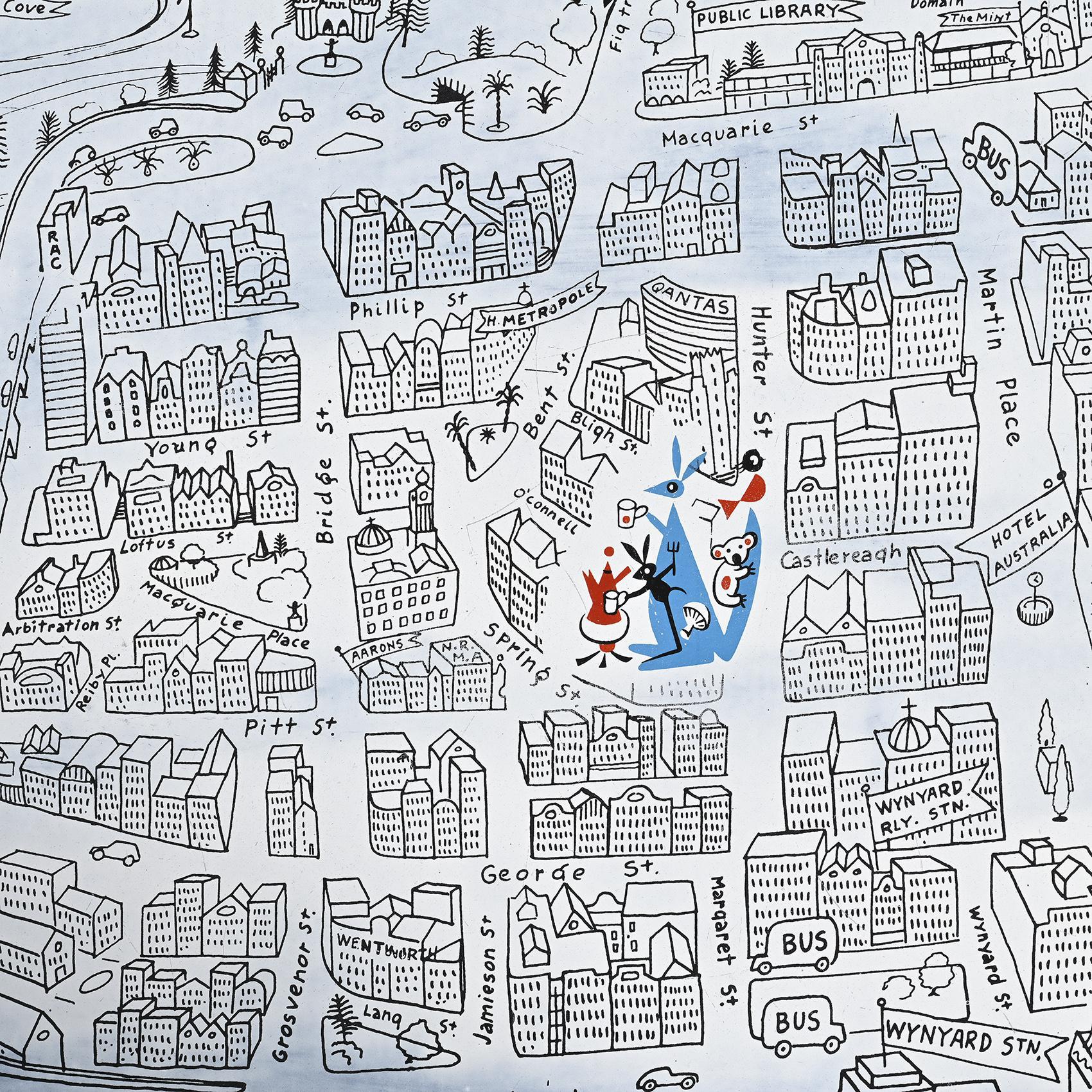 Enamelled coffee table by Bernard Hesling, Sydney, circa 1970