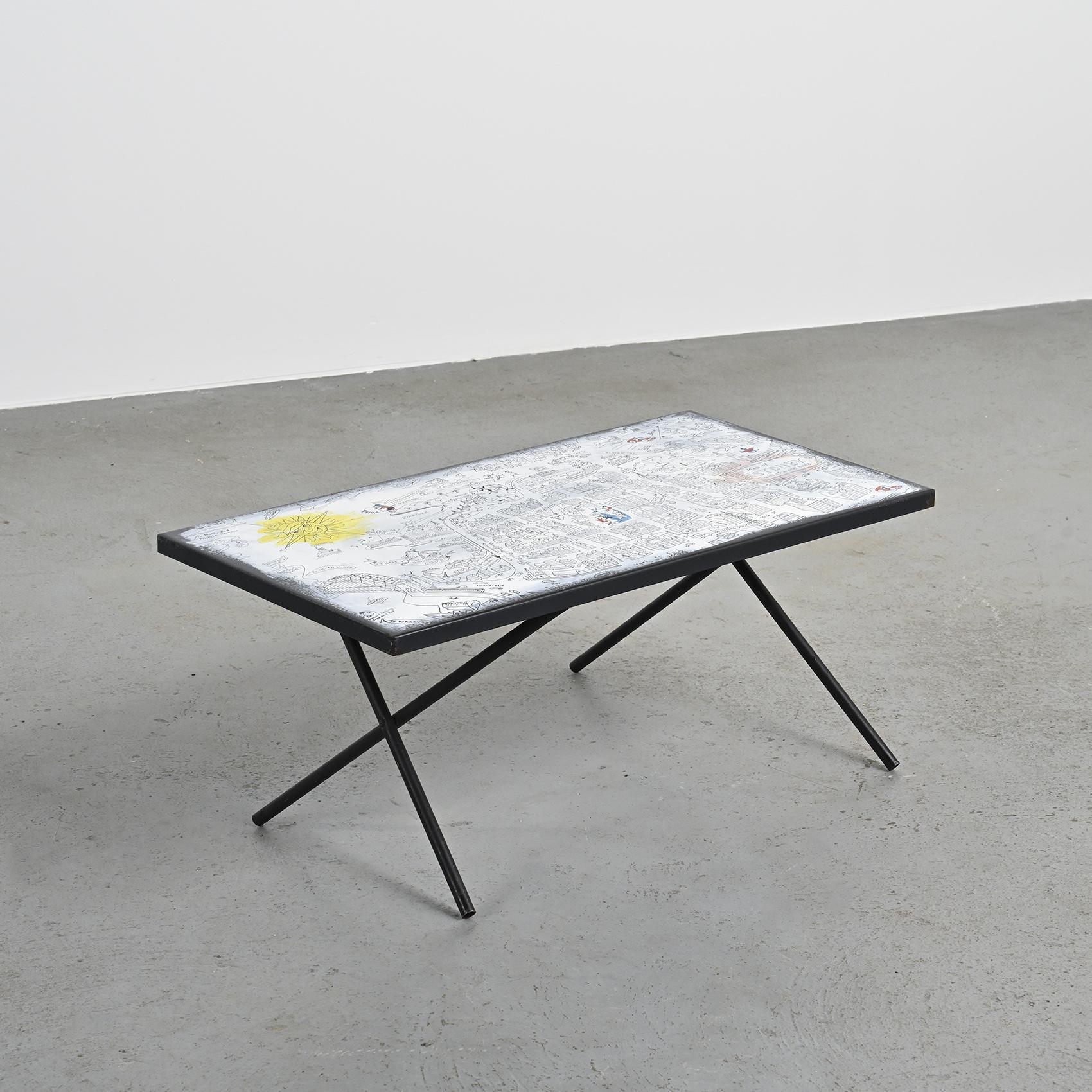 Enamelled coffee table by Bernard Hesling, Sydney, circa 1970