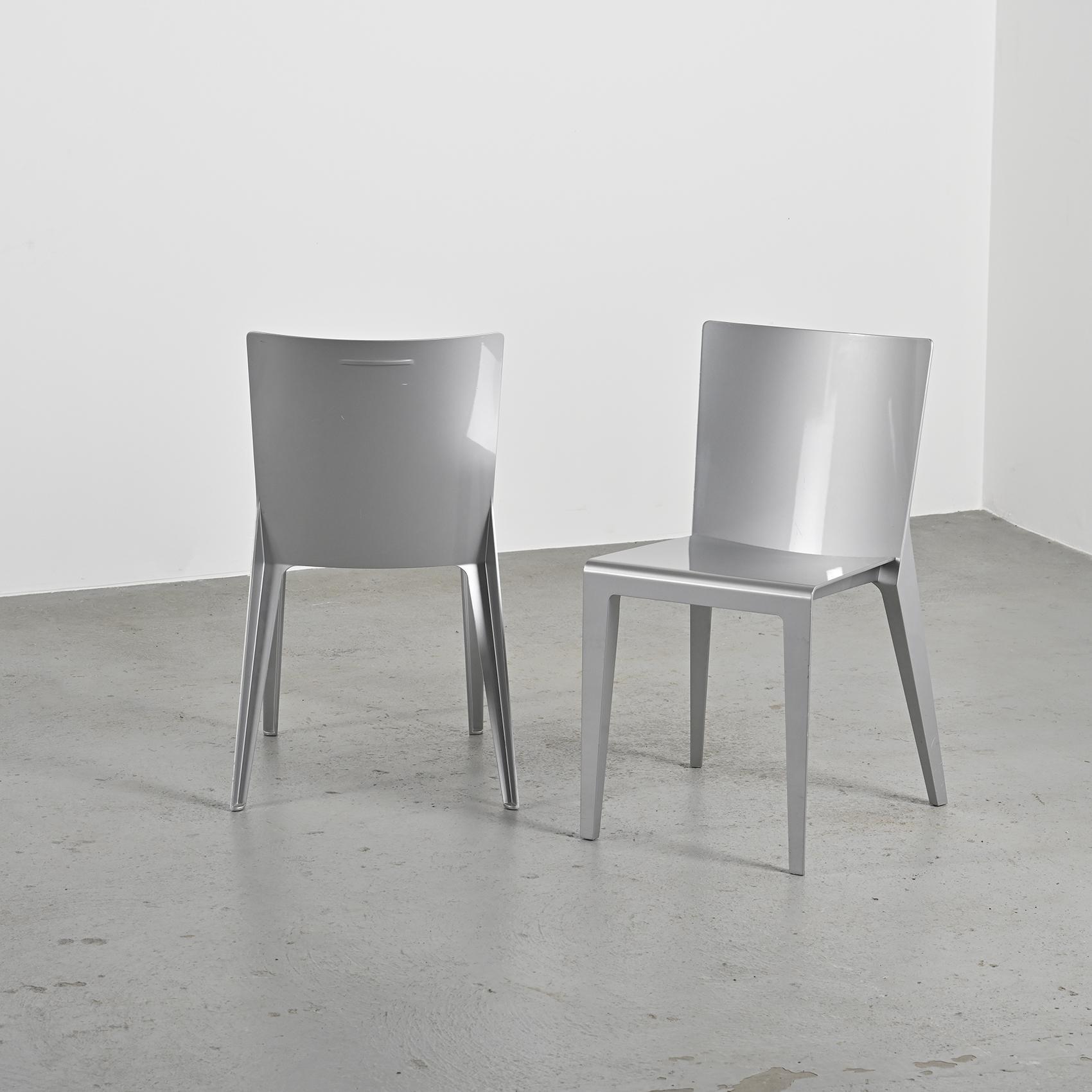 Pair of Alfa chairs by Hannes Wettstein, 2001, Molteni