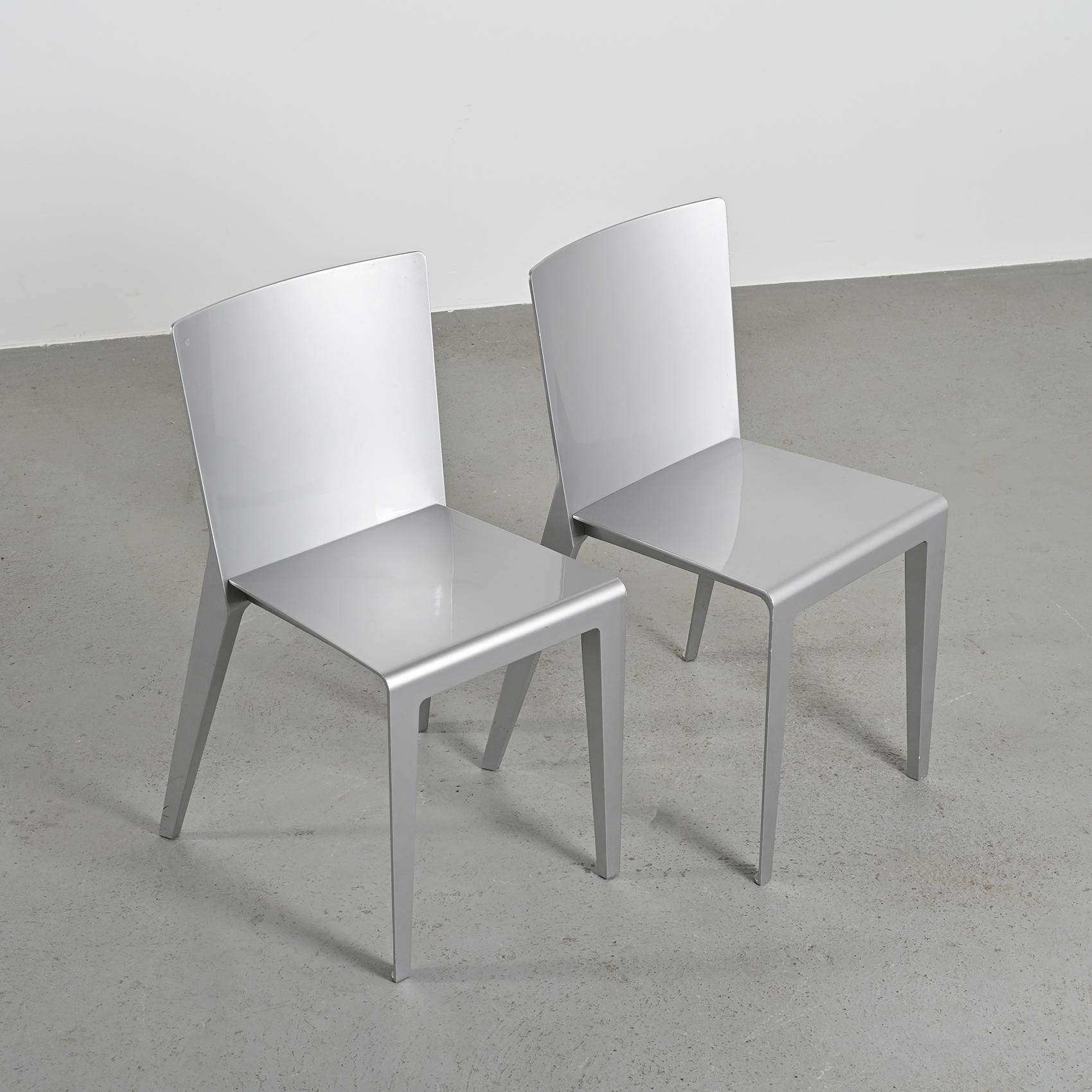 Pair of Alfa chairs by Hannes Wettstein, 2001, Molteni