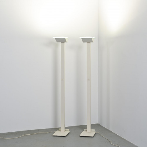 Paire de lampadaires ID-S par Ettore Sottsass, Zumtobel, circa 1987