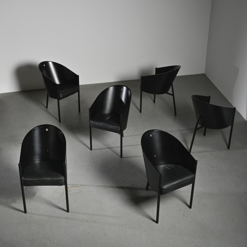 Suite de six fauteuils Costes par Philippe Starck, circa 1984