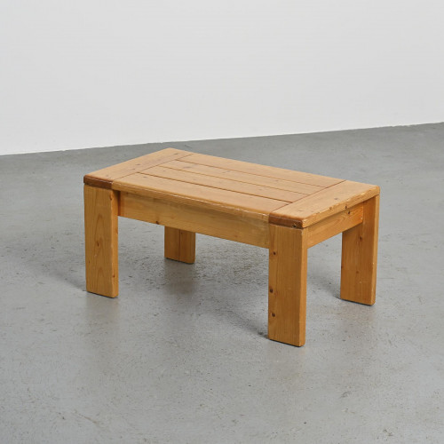 Table basse en pin Les Arcs, circa 1970