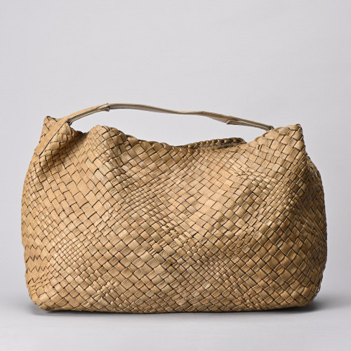 Grand sac en cuir tressé par Falorni Italia