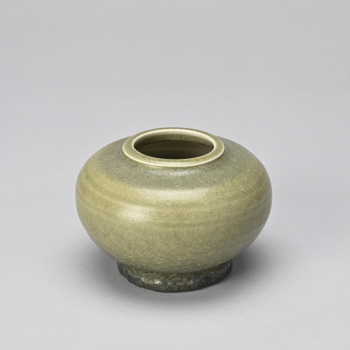 Spherical ceramic vase by Edouard Chapallaz, circa 1970