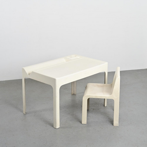 Bureau et Chaise Ozoo, Marc Berthier, D.A.N. pour Roche Bobois, 1967