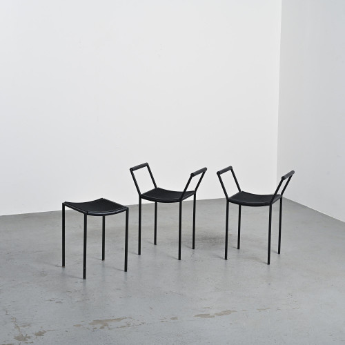 Set of three Millepunte stools by M. Peregalli and S. Calatroni, Italy