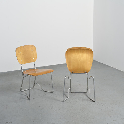 Chairs model Alu-Flex by Armin Wirth, circa 1965