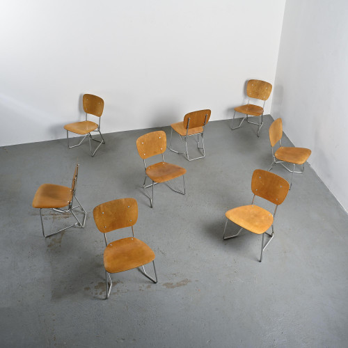 Chairs model Alu-Flex by Armin Wirth, circa 1965