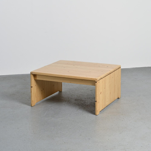 Solid Pine Coffee Table, Les Arcs 1800, France.