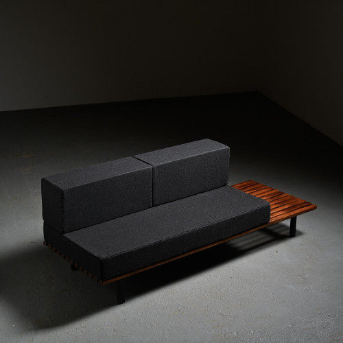 CANSADO Mahogany Bench by Charlotte Perriand, Mauritania, 1962