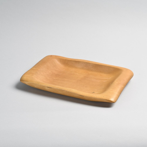 Carved wooden dish by Alexander Noll, circa 1950