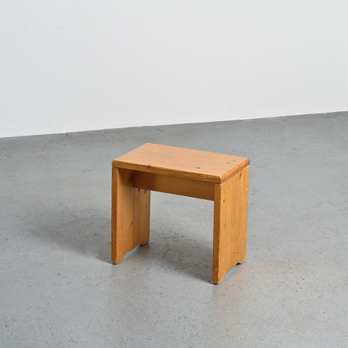 Pine Stool from Les Arcs, France circa 1975.