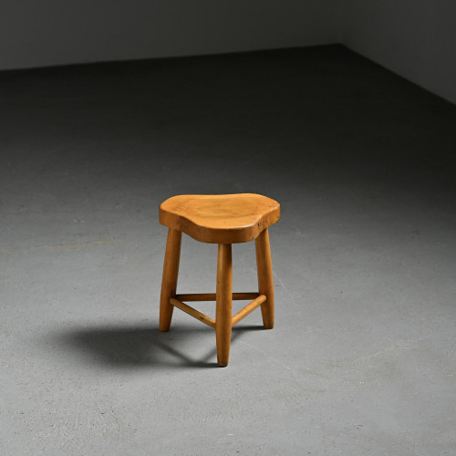Tabouret forme libre par Christian Durupt, circa 1955